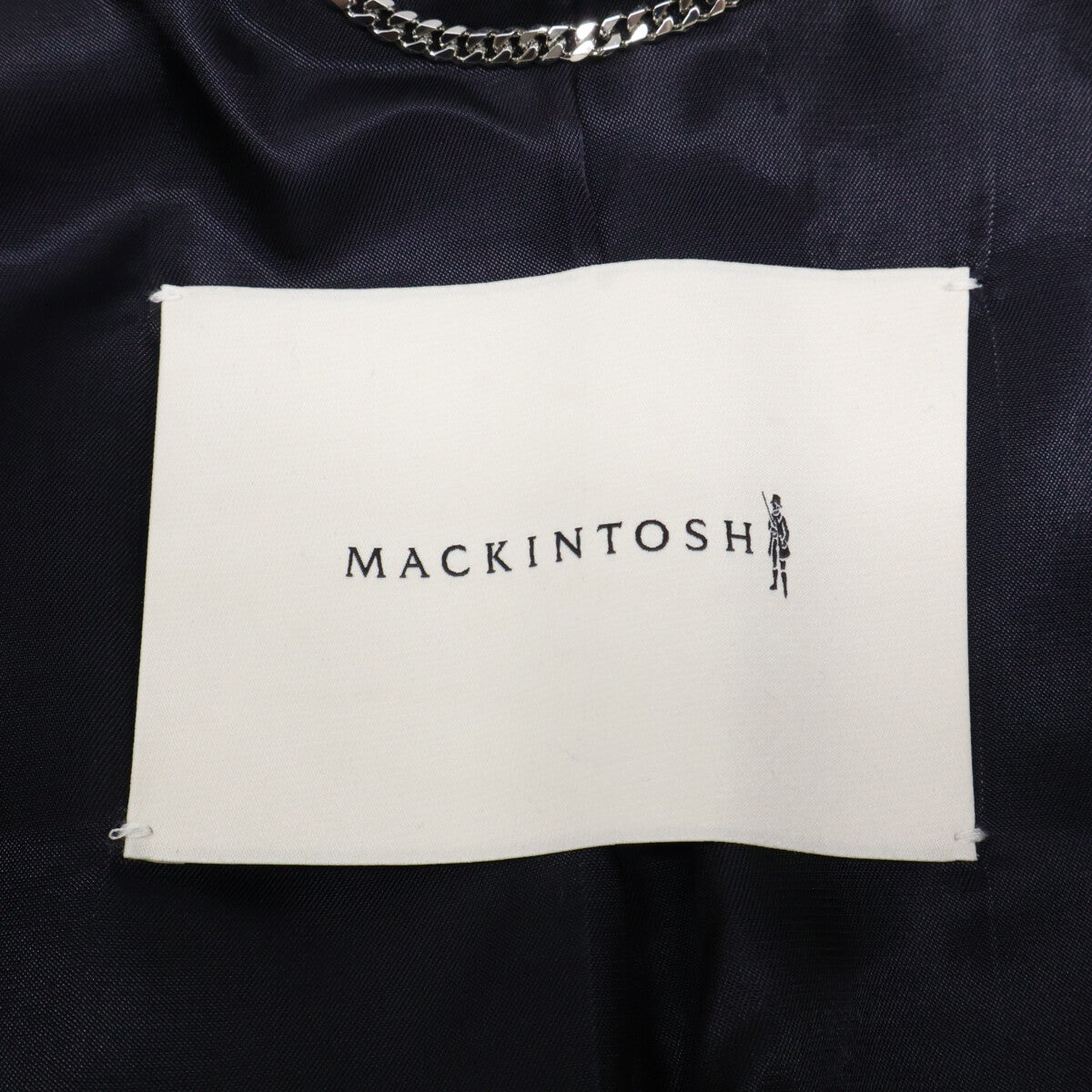 MACKINTOSH HUMBIE Wool Pea Coat Navy Size 38