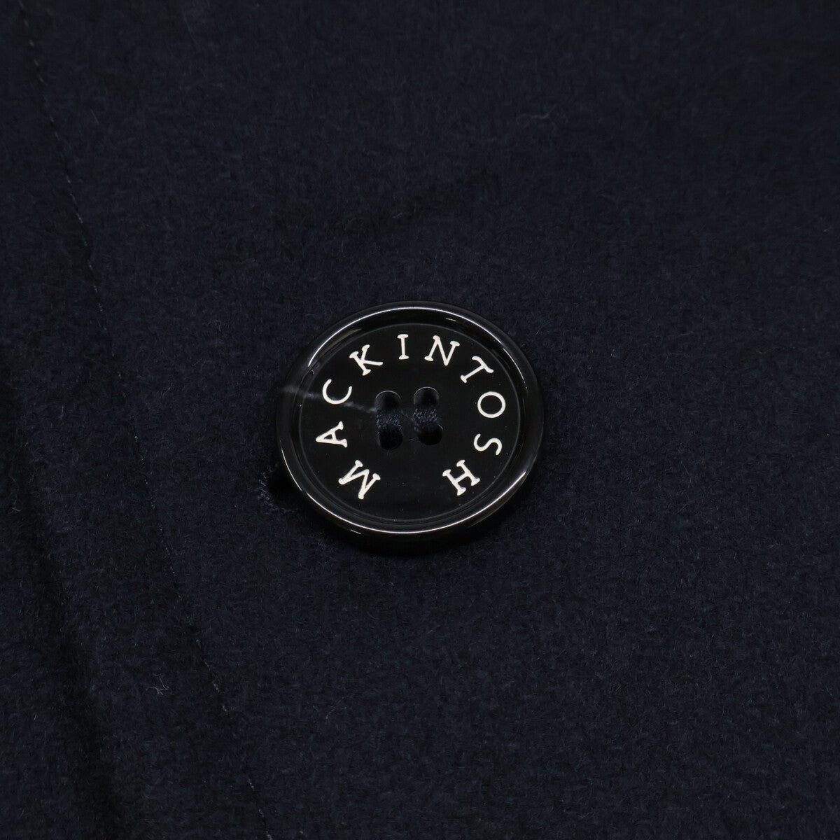 MACKINTOSH HUMBIE Wool Pea Coat Navy Size 38