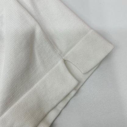 GRAN SASSO 12G Soft Cotton Crewneck Knit White Size 54