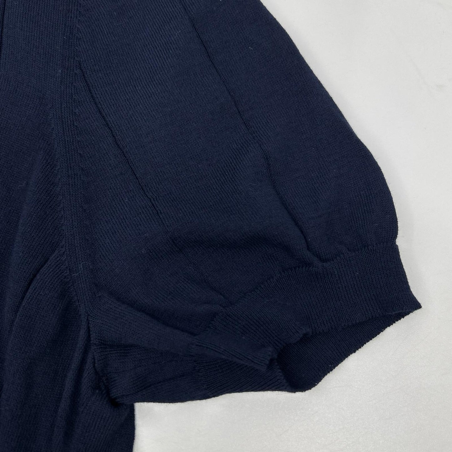 GRAN SASSO Navy Cotton Skipper S/S Knit Size 54