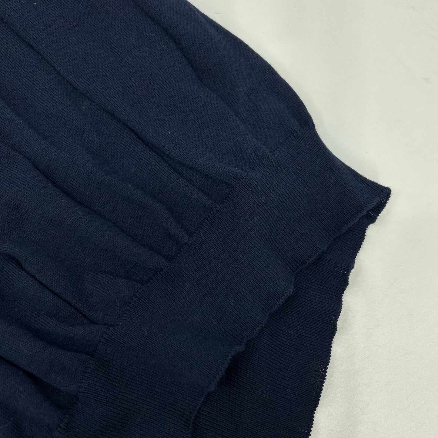 GRAN SASSO Navy Cotton Skipper S/S Knit Size 54