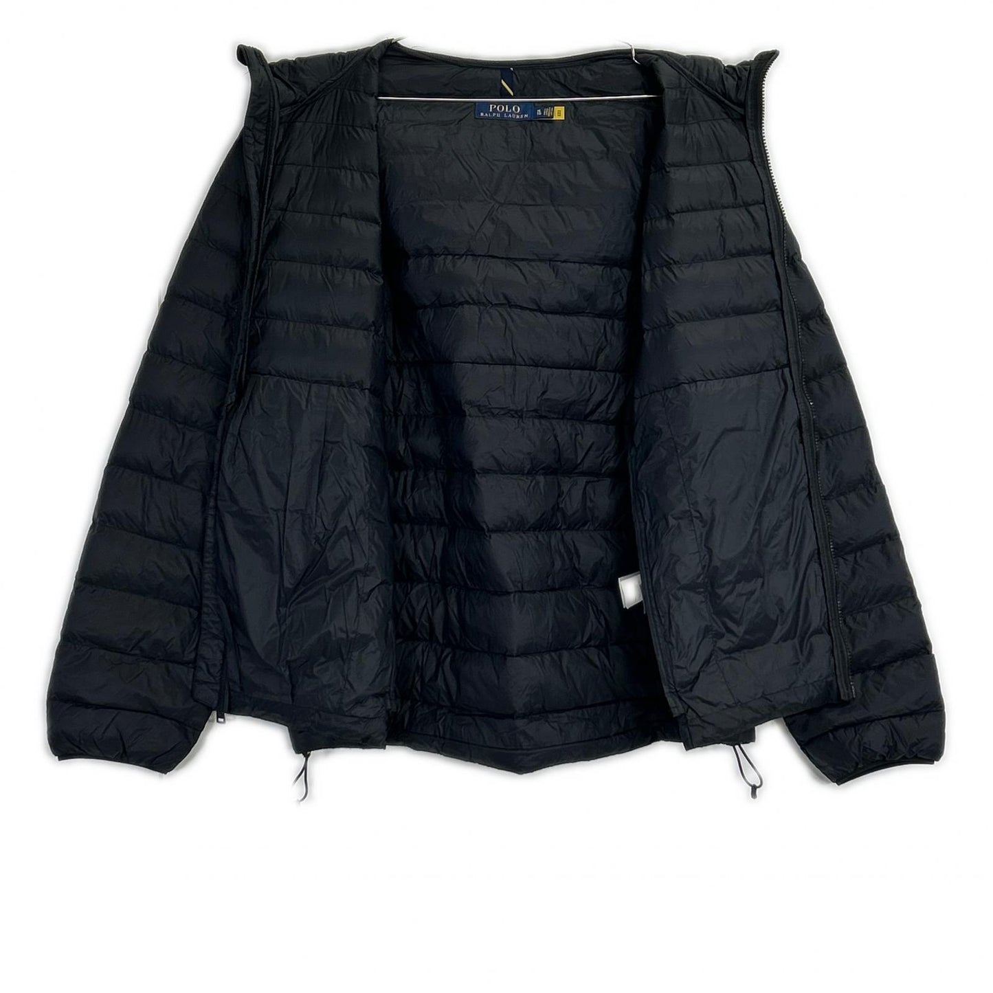 POLObyRalphLauren Black Nylon Padded Packable Jacket Size XL