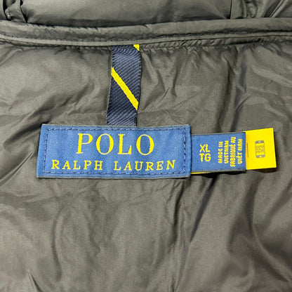POLObyRalphLauren Black Nylon Padded Packable Jacket Size XL
