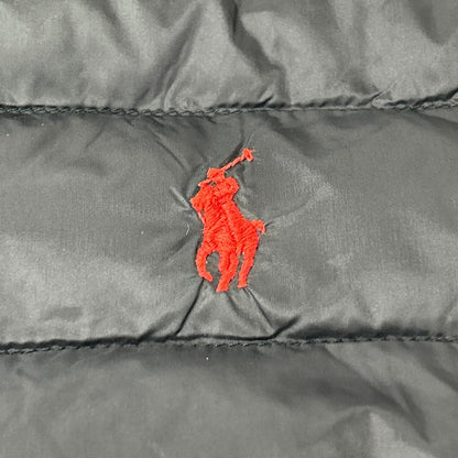 POLObyRalphLauren Black Nylon Padded Packable Jacket Size XL