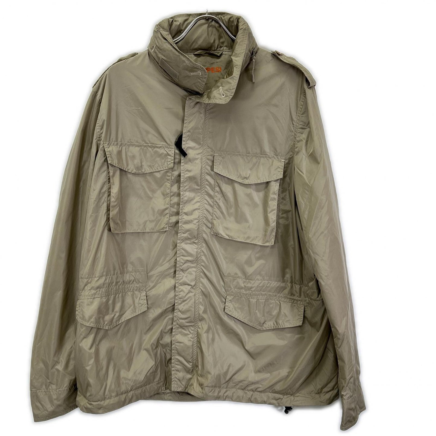 ASPESI Beige Nylon Mini Field Jacket Size XXL