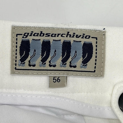ARCHIVIO White Viscose MASACCIO Slacks Pants Size 56