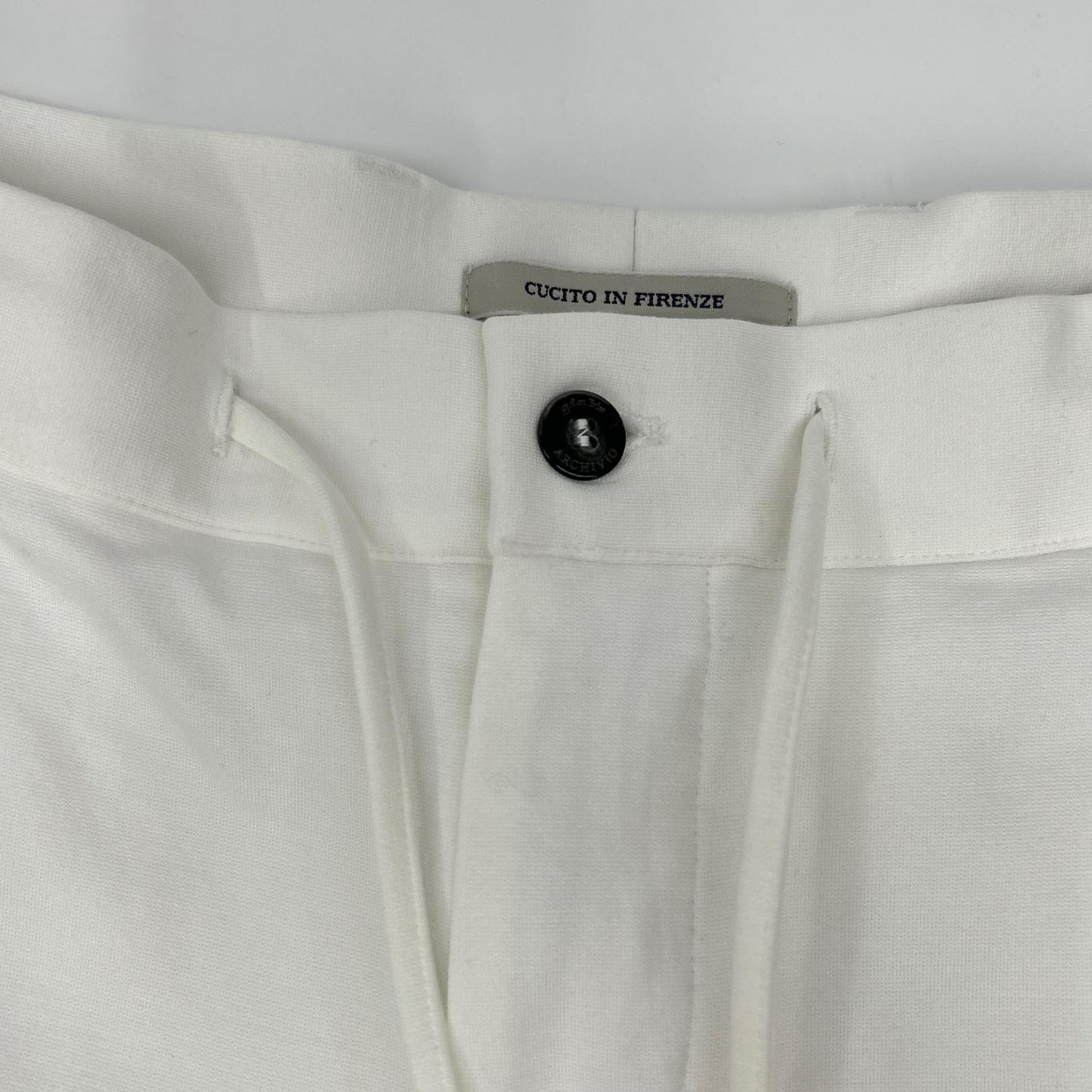 ARCHIVIO White Viscose MASACCIO Slacks Pants Size 56