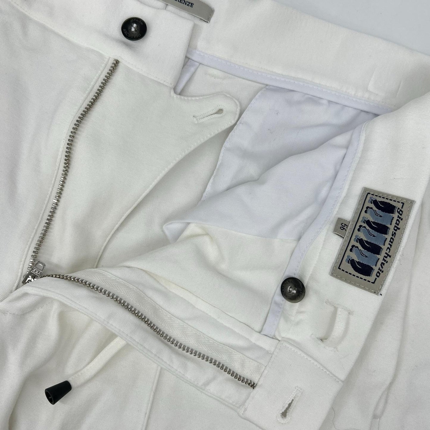 ARCHIVIO White Viscose MASACCIO Slacks Pants Size 56