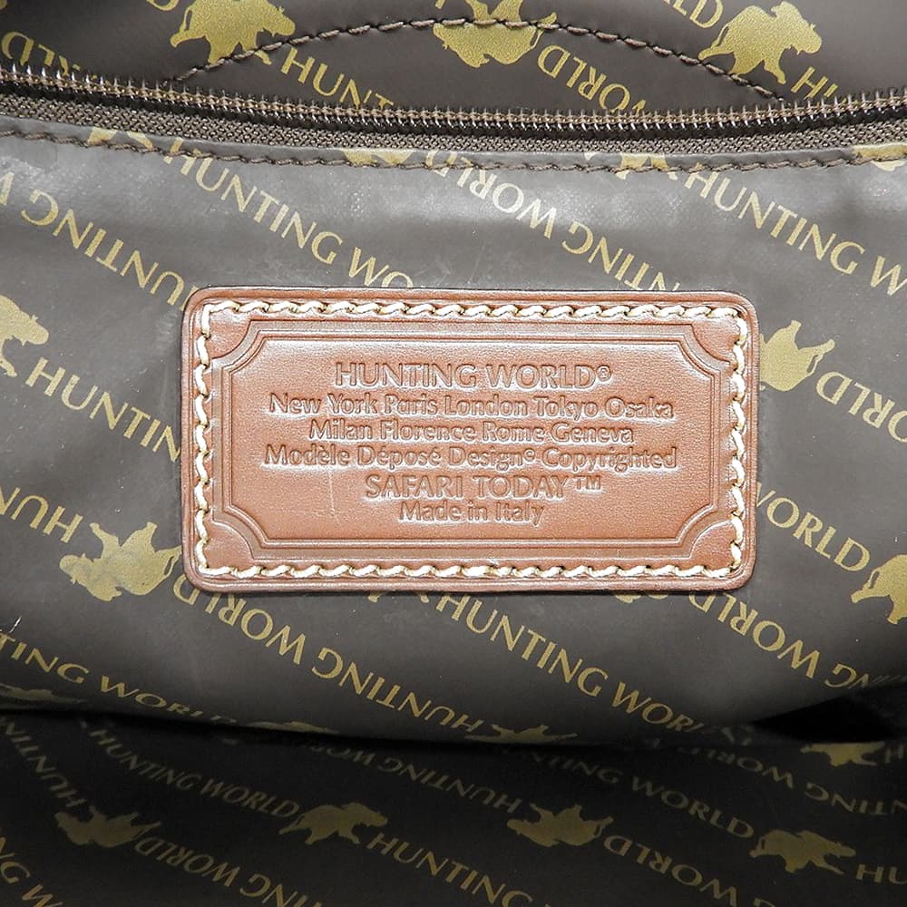 HUNTING WORLD Safari Canvas Tote Bag Khaki