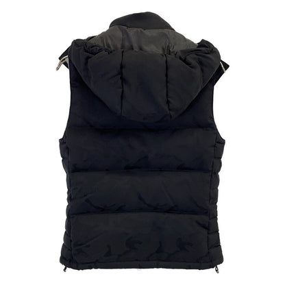 jun hashimoto Black 3-Way Camo Jacquard Down Vest Size 3