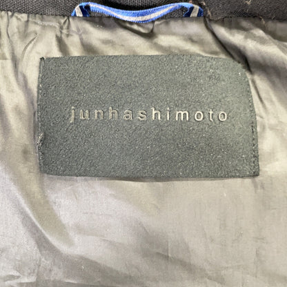 jun hashimoto Black 3-Way Camo Jacquard Down Vest Size 3