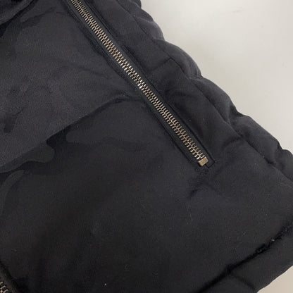 jun hashimoto Black 3-Way Camo Jacquard Down Vest Size 3