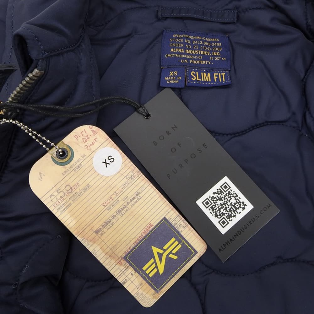 ALPHA INDUSTRIES Navy Storm Cruise Jacket Size XS
