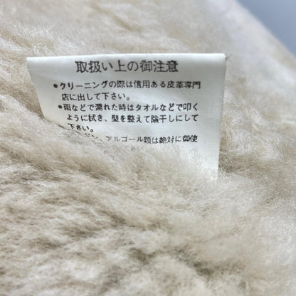 Lucky Strike Brown Leather B-3 Mouton Jacket Size M