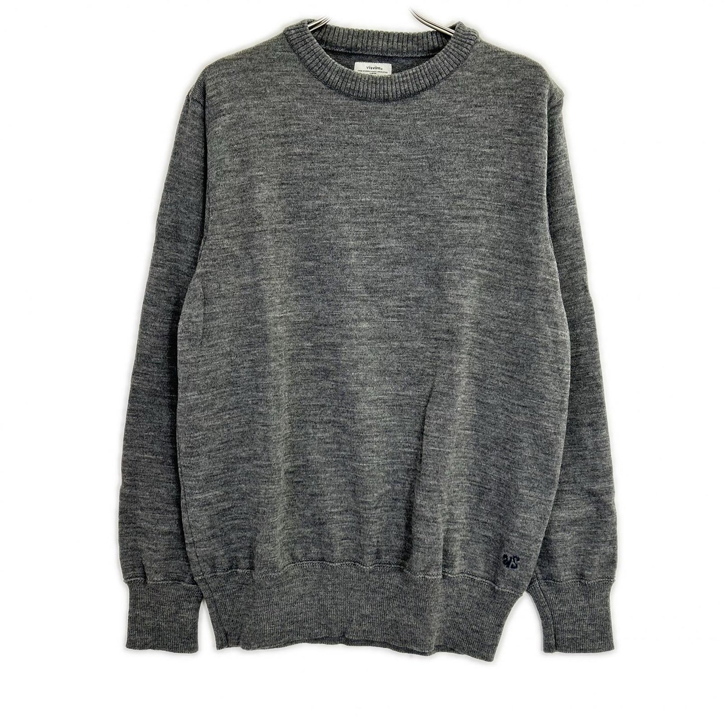 VISVIM 16SS Grey Wool Crewneck Knit Sweater