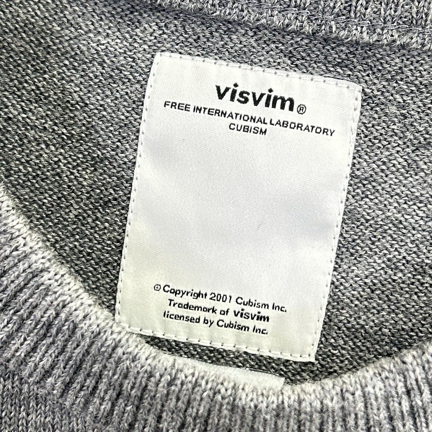 VISVIM 16SS Grey Wool Crewneck Knit Sweater