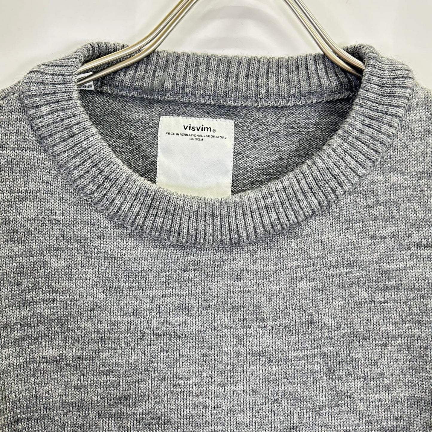 VISVIM 16SS Grey Wool Crewneck Knit Sweater