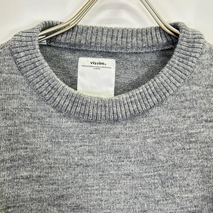 VISVIM 16SS Grey Wool Crewneck Knit Sweater