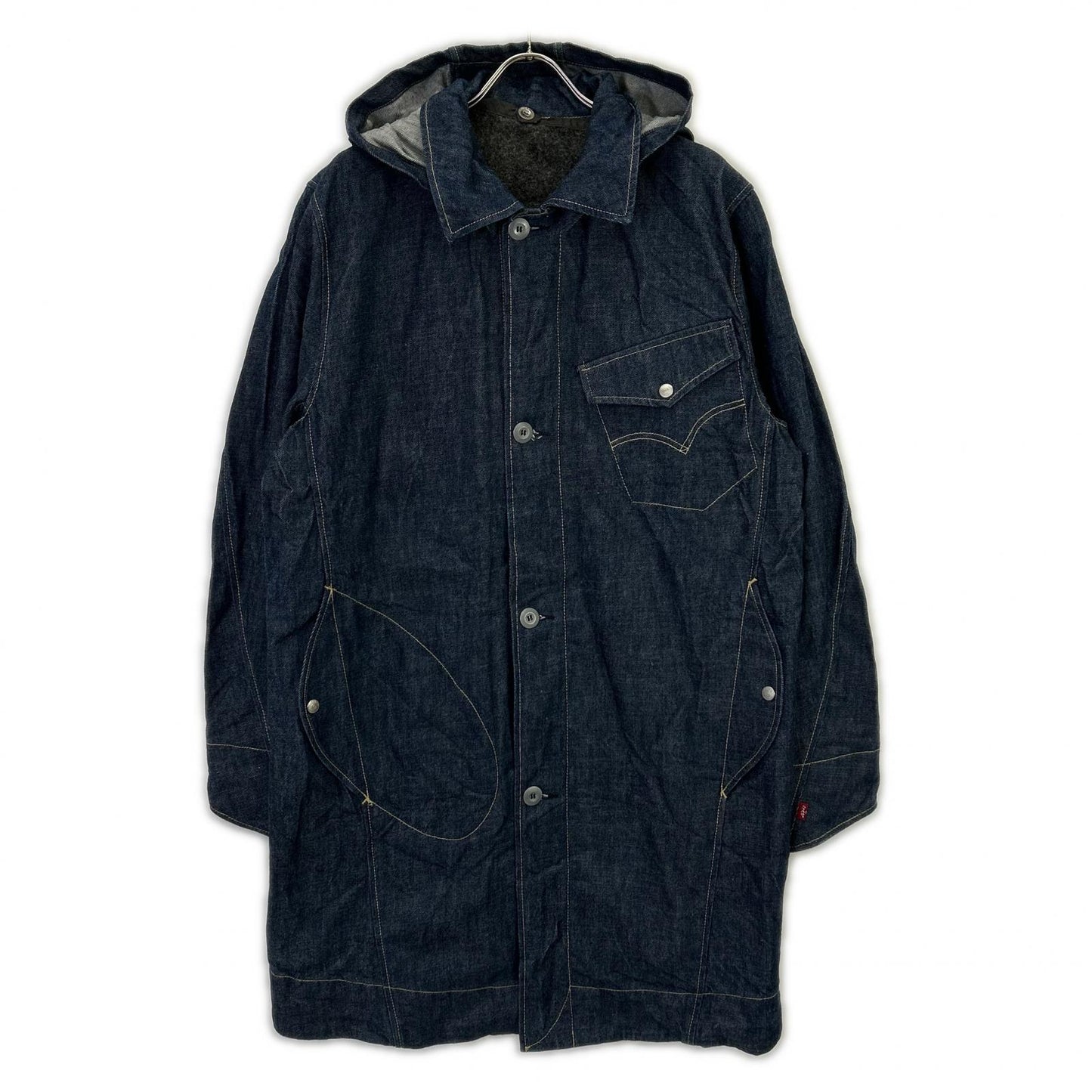 LEVI'S Indigo 00s ENGINEERED Lined Denim Coat Size M