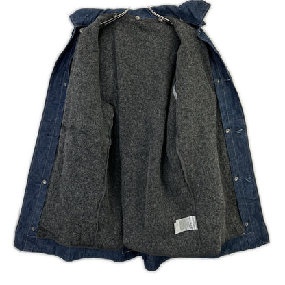 LEVI'S Indigo 00s ENGINEERED Lined Denim Coat Size M