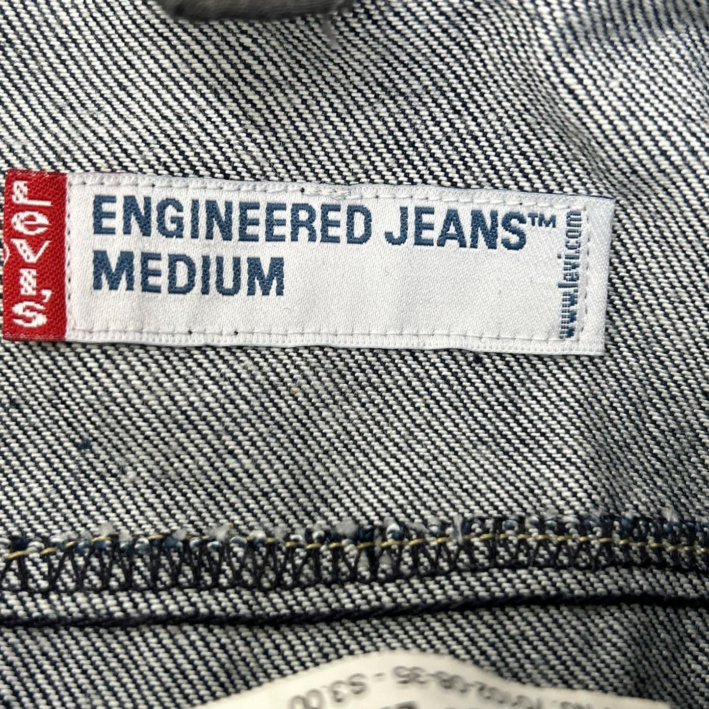 LEVI'S Indigo 00s ENGINEERED Lined Denim Coat Size M