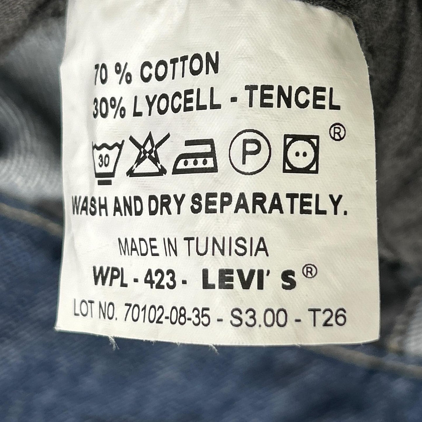 LEVI'S Indigo 00s ENGINEERED Lined Denim Coat Size M