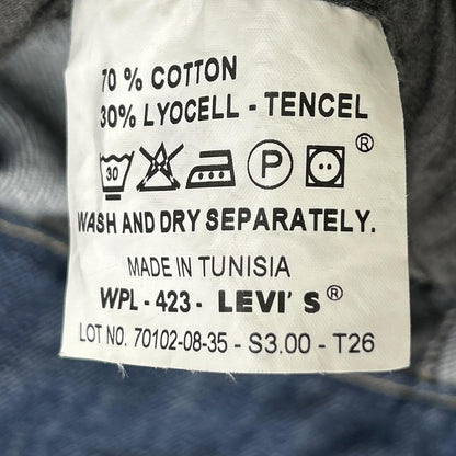 LEVI'S Indigo 00s ENGINEERED Lined Denim Coat Size M