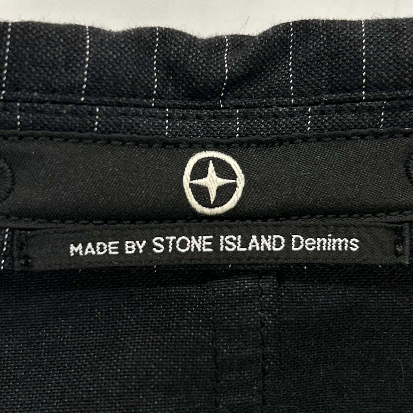 STONE ISLAND 00s Grey Pinstripe 3B Blazer