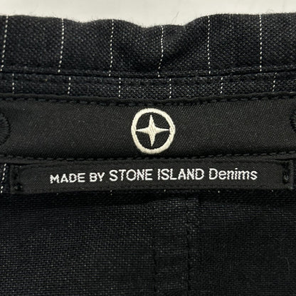 STONE ISLAND 00s Grey Pinstripe 3B Blazer