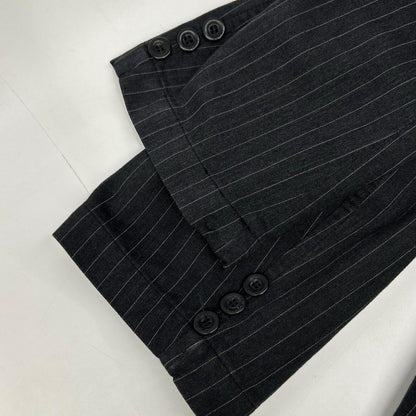STONE ISLAND 00s Grey Pinstripe 3B Blazer