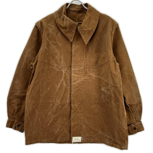VINTAGE 40s/50s SNCF Railroad Jacket Brown Cotton
