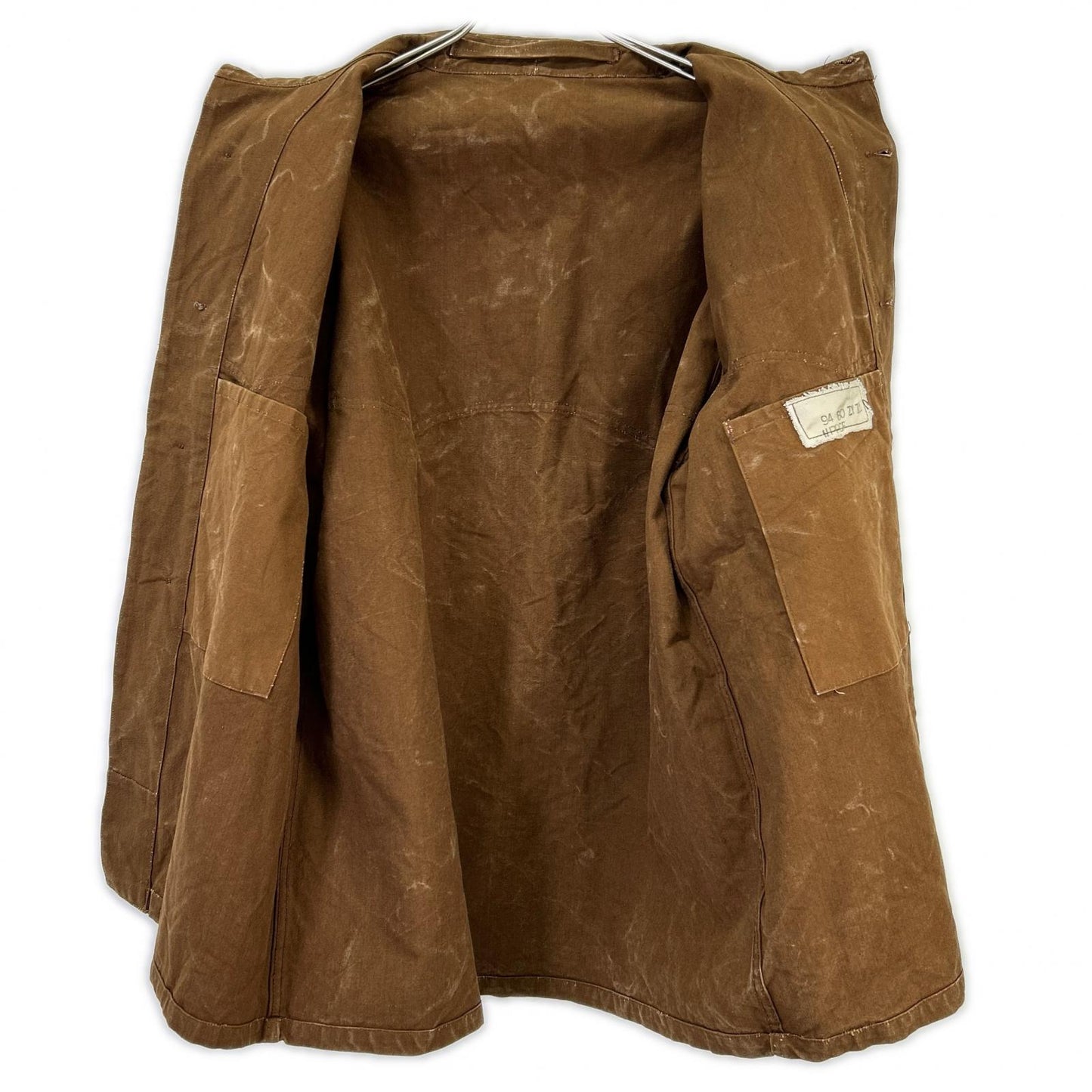 VINTAGE 40s/50s SNCF Railroad Jacket Brown Cotton