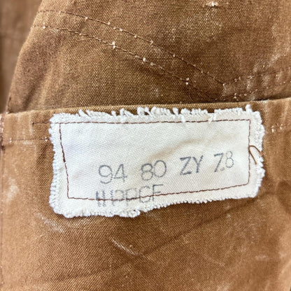 VINTAGE 40s/50s SNCF Railroad Jacket Brown Cotton