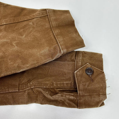 VINTAGE 40s/50s SNCF Railroad Jacket Brown Cotton