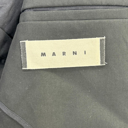 MARNI Black/Blue Knit Panel Cotton Jacket