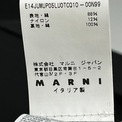 MARNI Black/Blue Knit Panel Cotton Jacket