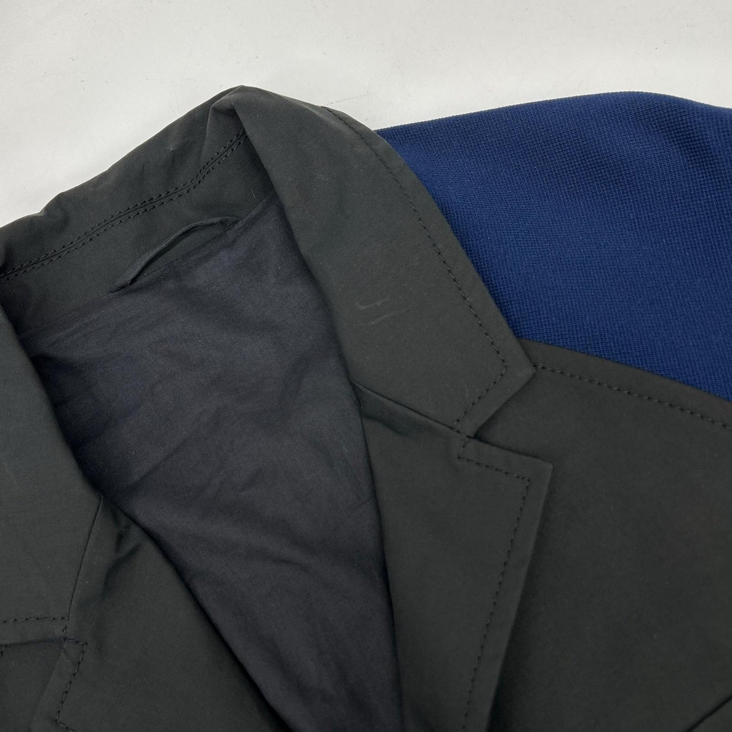 MARNI Black/Blue Knit Panel Cotton Jacket
