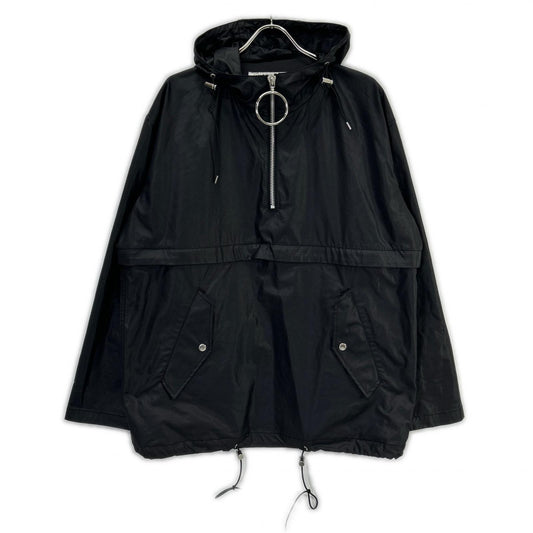 JOHN LAWRENCE SULLIVAN Zipped Hoodie Anorak Black Size M