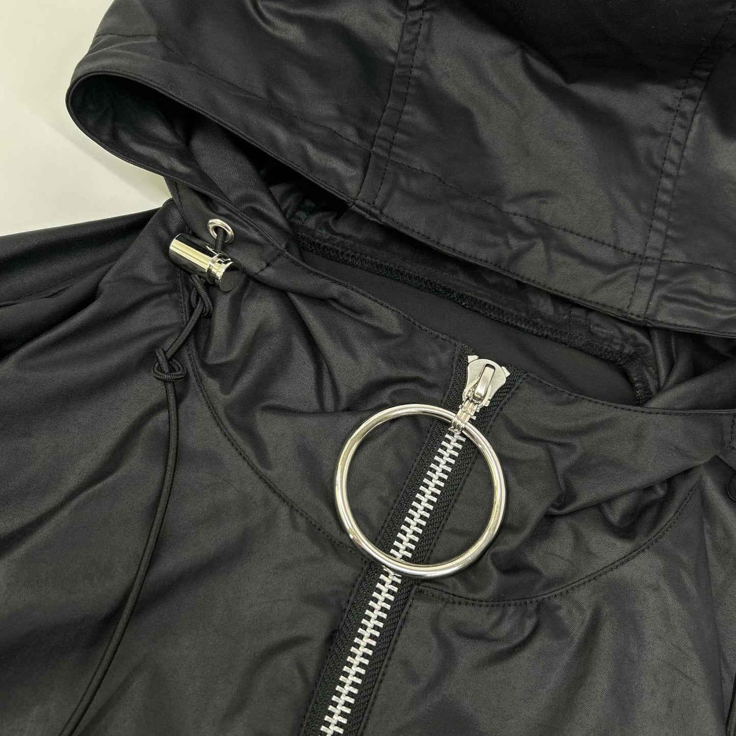 JOHN LAWRENCE SULLIVAN Zipped Hoodie Anorak Black Size M