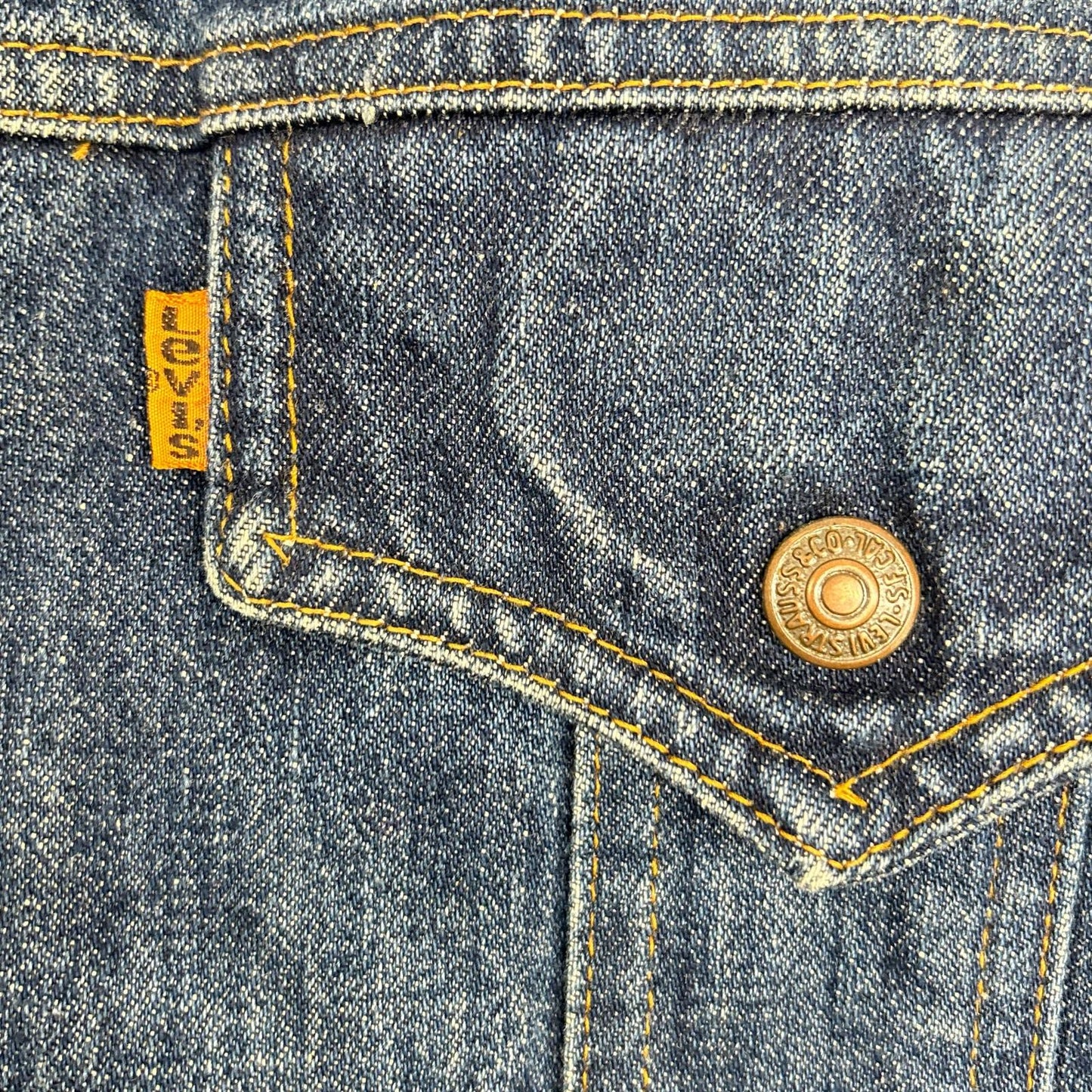 LEVI'S Orange Tab Denim Jacket Blue Cotton