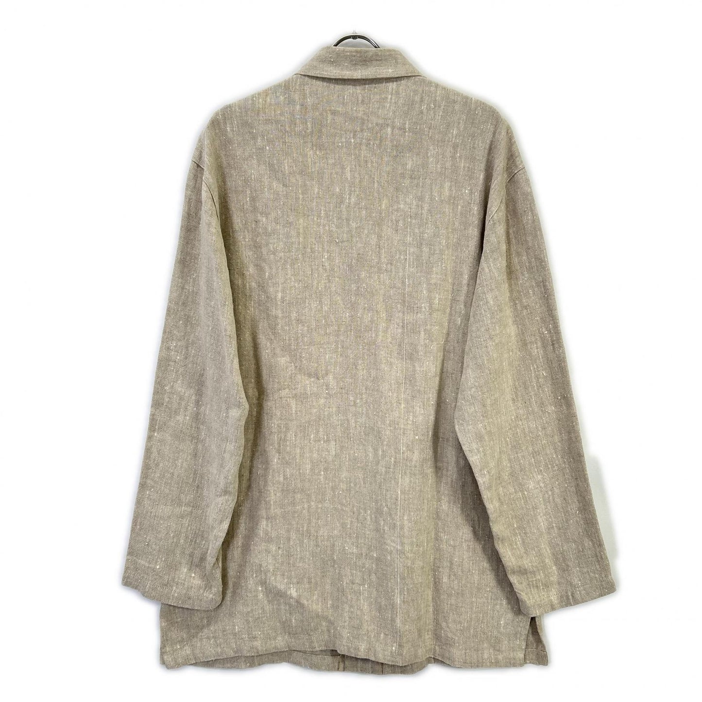 GRAN SASSO Linen Shirt Jacket Beige Size XL