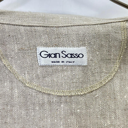 GRAN SASSO Linen Shirt Jacket Beige Size XL