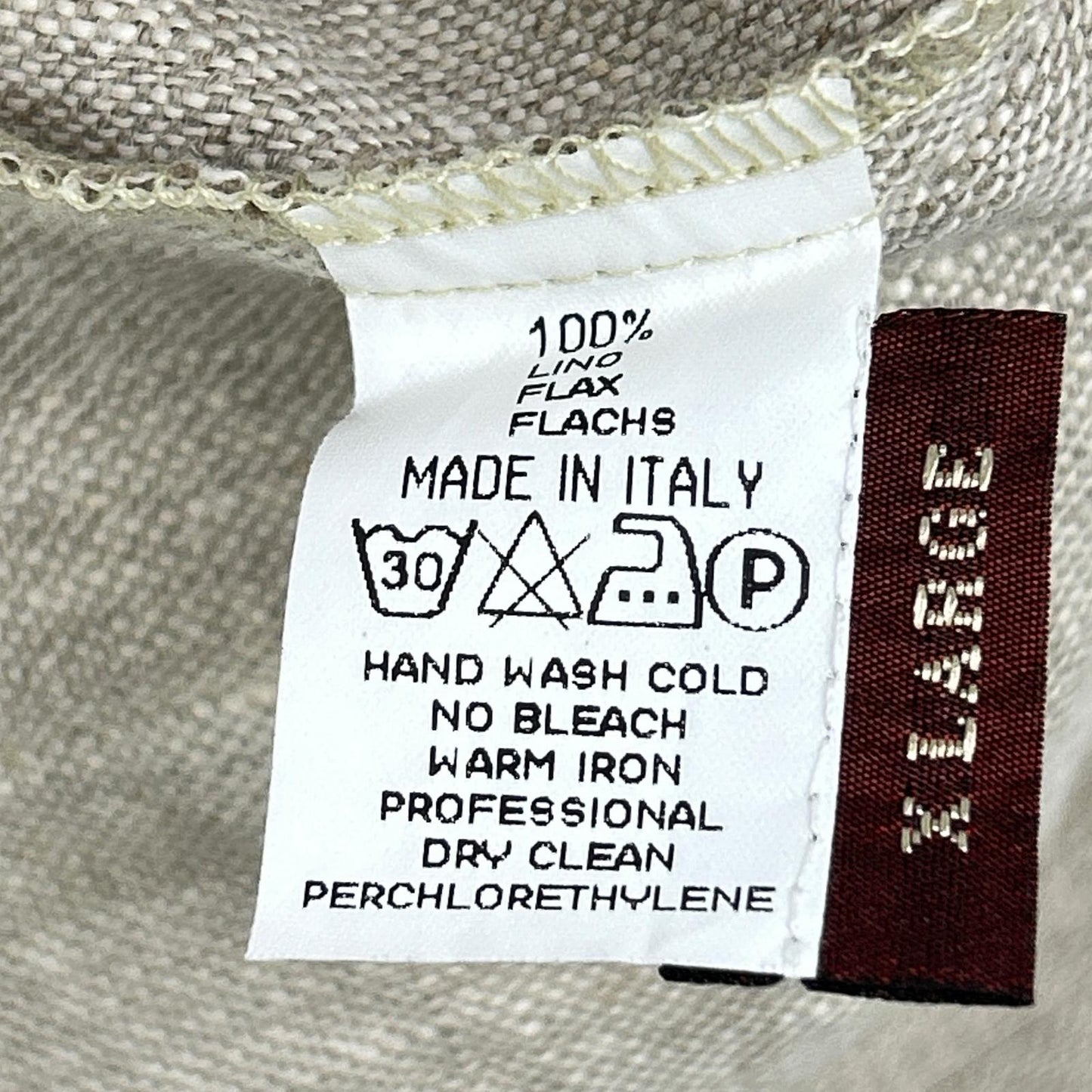 GRAN SASSO Linen Shirt Jacket Beige Size XL