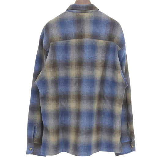 PENDLETON 90s/00s Ombre Check Wool Zip Jacket Size M