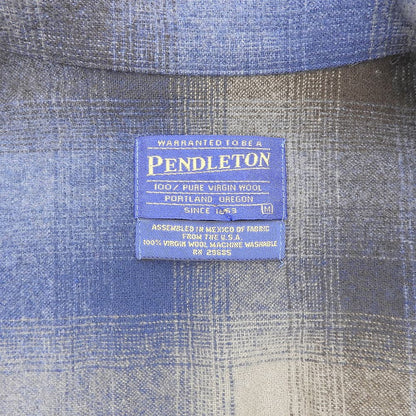PENDLETON 90s/00s Ombre Check Wool Zip Jacket Size M