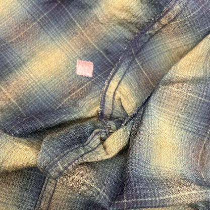 PENDLETON 60s Ombre Check Wool Long Sleeve Shirt Size L