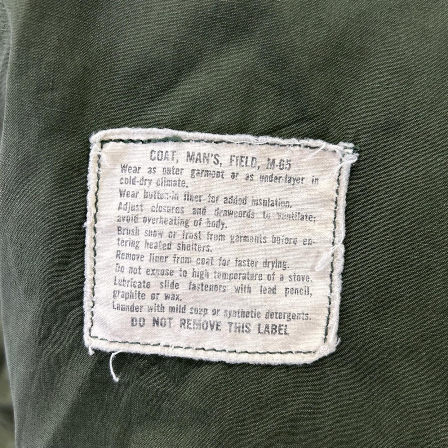 U.S.ARMY M-65 Field Jacket Khaki Cotton