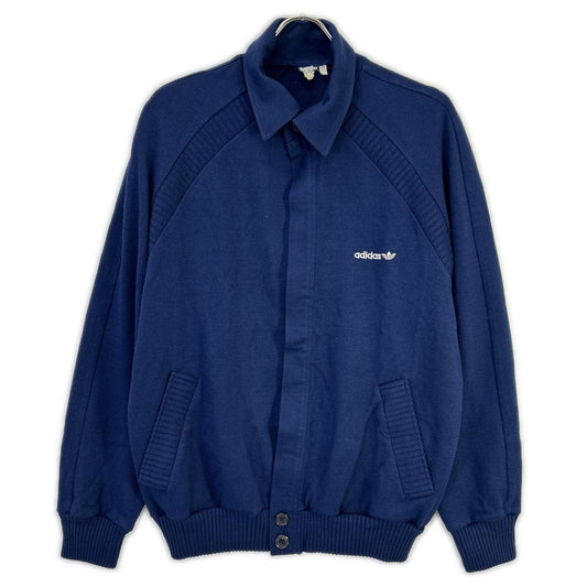 adidas 70s West German Vintage Collared Jacket Navy Size 50