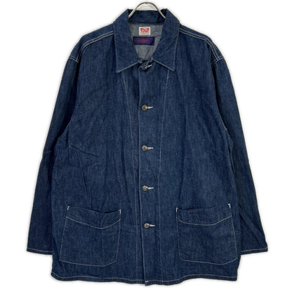 BLUEBLUE Indigo Floral Denim Coverall Size 3