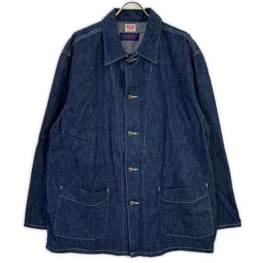 BLUEBLUE Indigo Floral Denim Coverall Size 3